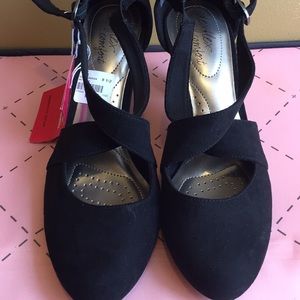 Dexflex Comfort Black Women’s Heels Shoes